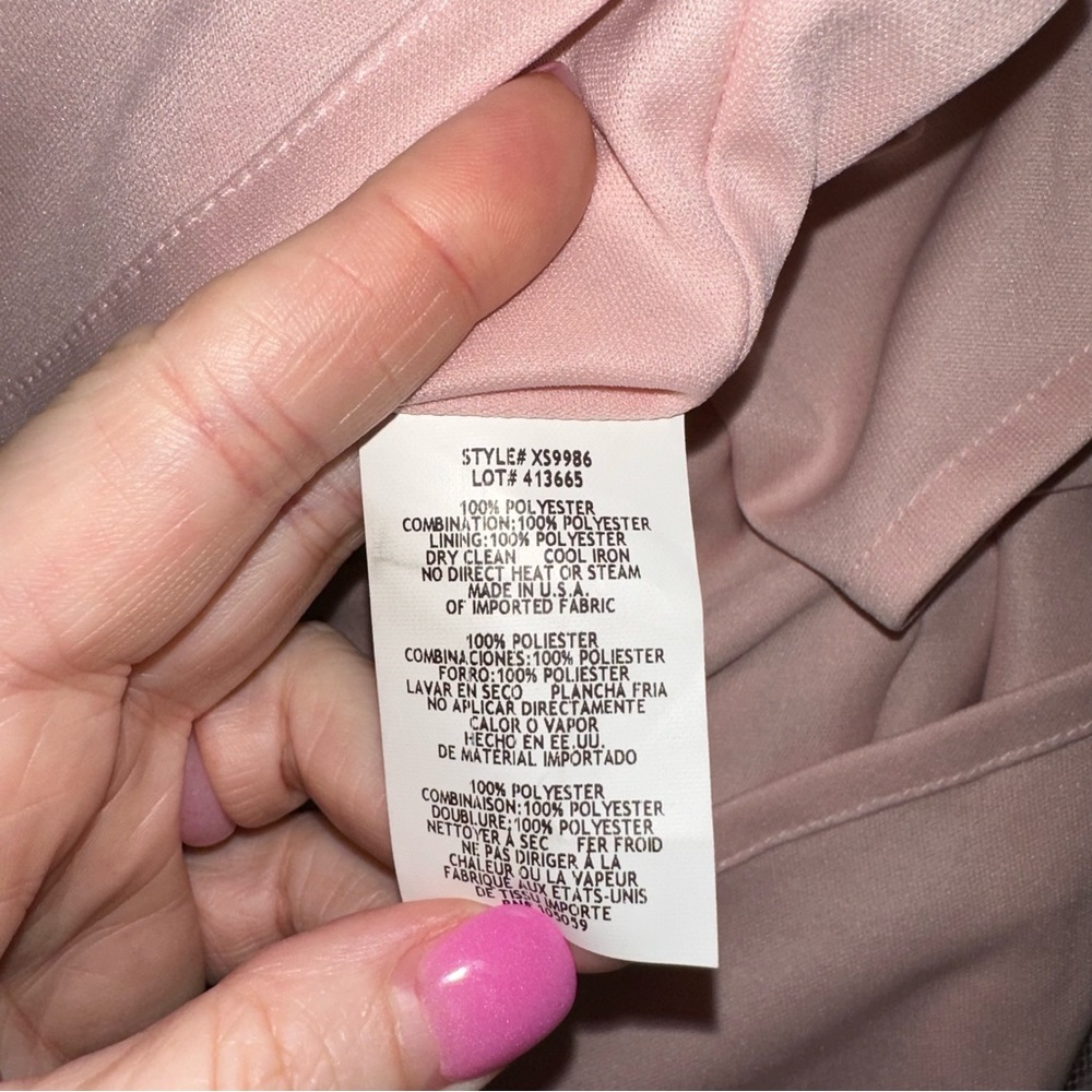 Xscape Dress Lace Fit and Flare Pink Size 6 - Picture 5 of 5